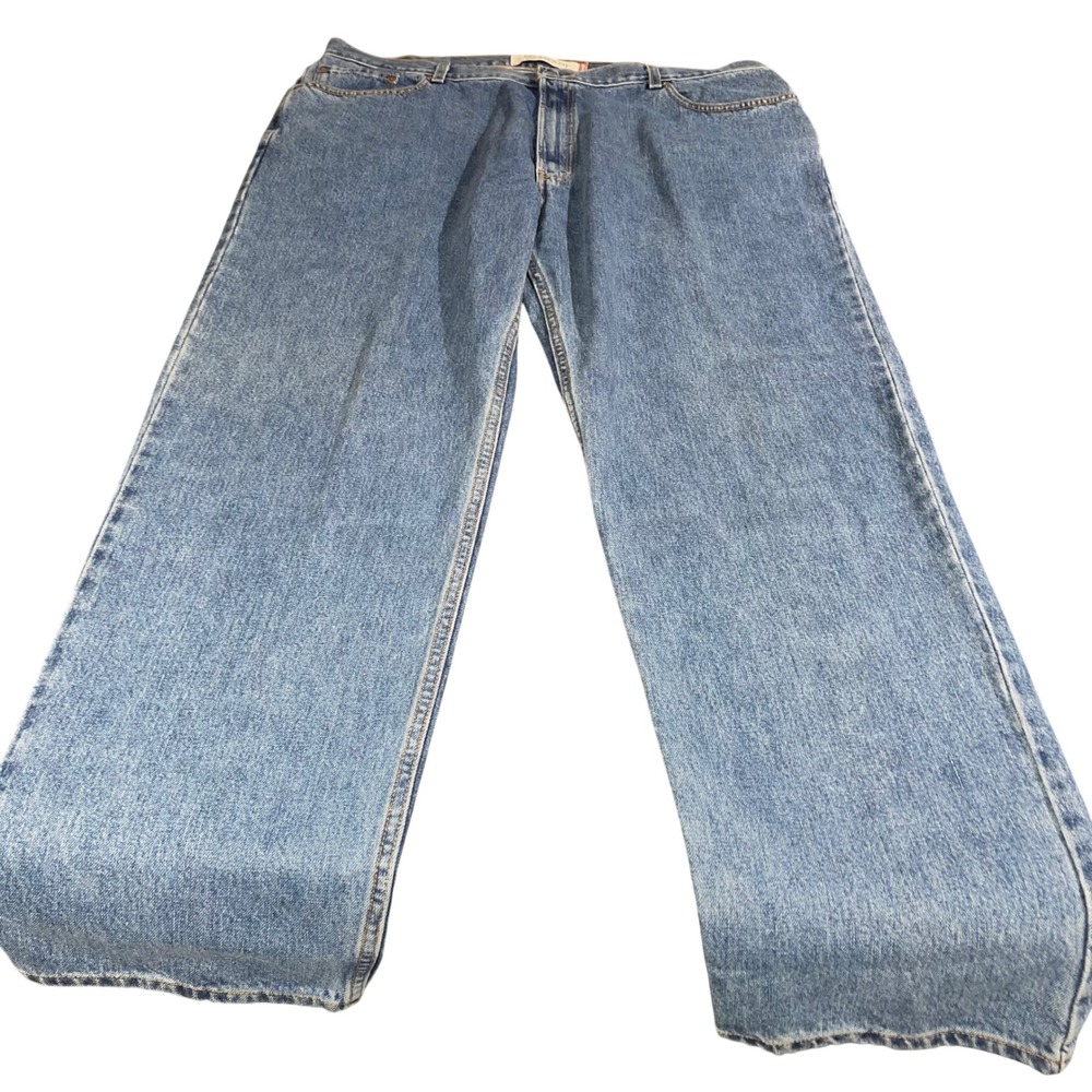 Levi's Mens 44x34 Blue 550 Relaxed Fit Tapered Leg Denim Jeans - Picture 2 of 7